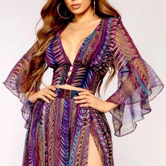 Fashion Nova | Tops | 3for 95 Fashion Nova Chiffon Sasha Crop Top | Poshmark